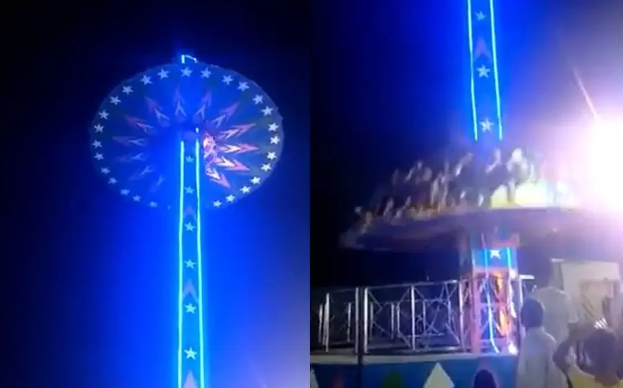 Accidente en juego mecánico