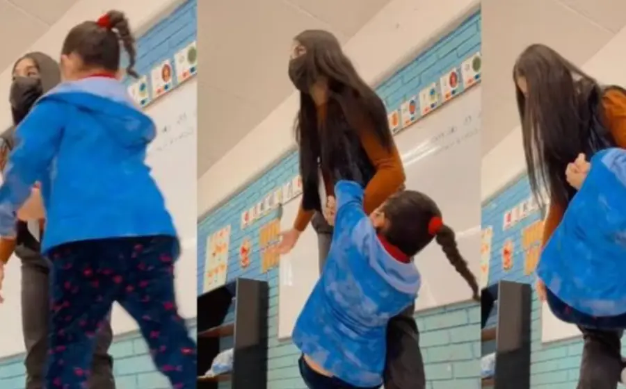 maestra_enseña_defensa_personal_niños