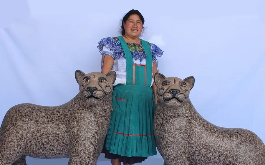 La maestra indígena Juana Gómez Ramírez 