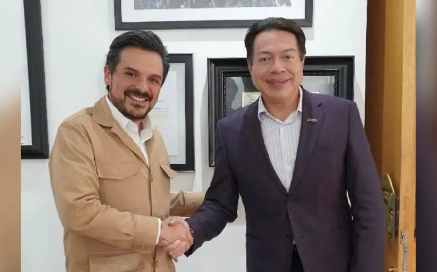Zoé Robledo y Mario Delgado