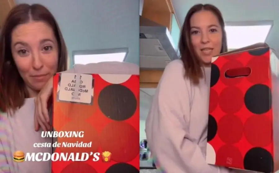 empleada_canasta_navideña_mcdonald’s