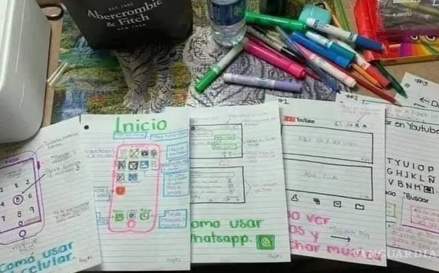Los adultos mayores no siempre están familiarizados con la tecnología y a más de uno le hace falta un poco de amor y paciencia para enseñarles a utilizar dispositivos electrónicos.
