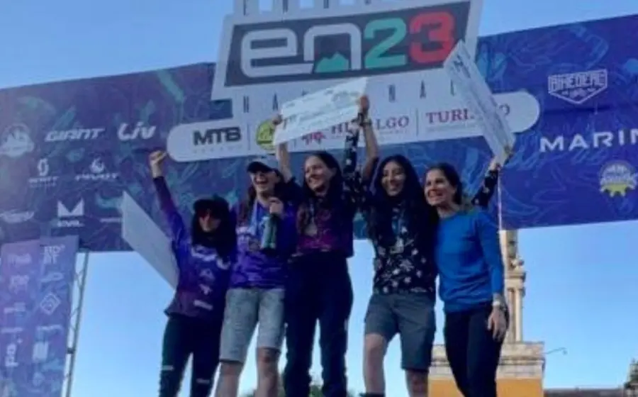 La oaxaqueña Ceci Ochoa obtuvo el segundo lugar en la categoría élite femenil, en la primera fecha del Campeonato Nacional MTB Enduro 2023.