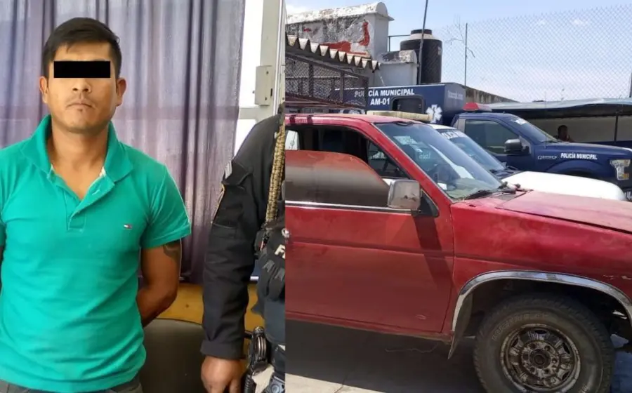 Celso N. fue detenido al conducir una camioneta Nissan con reporte de robo activo.