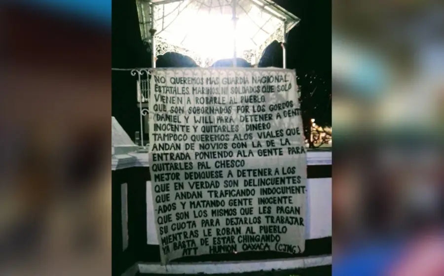 Fue colocado un narco mensaje