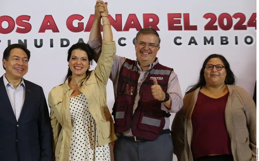 Marcelo Ebrard en campaña