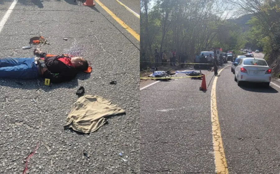 El accidente sucedió en el kilómetro 255+700 de la carretera federal 200.