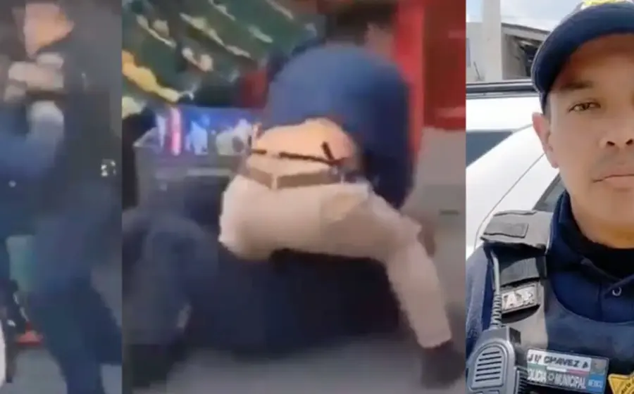 riña_policia_vial_y_motociclista
