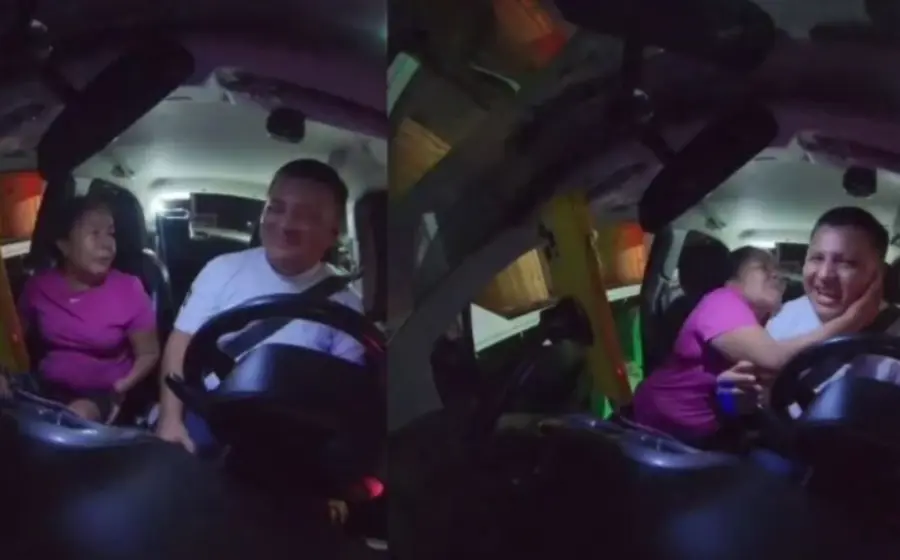pasajera_alcoholizada_intenta_besar_taxista