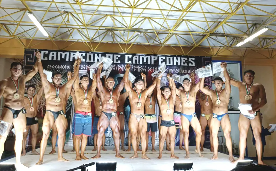 Ganadores de físicoconstructivismo en las diferentes categorías.