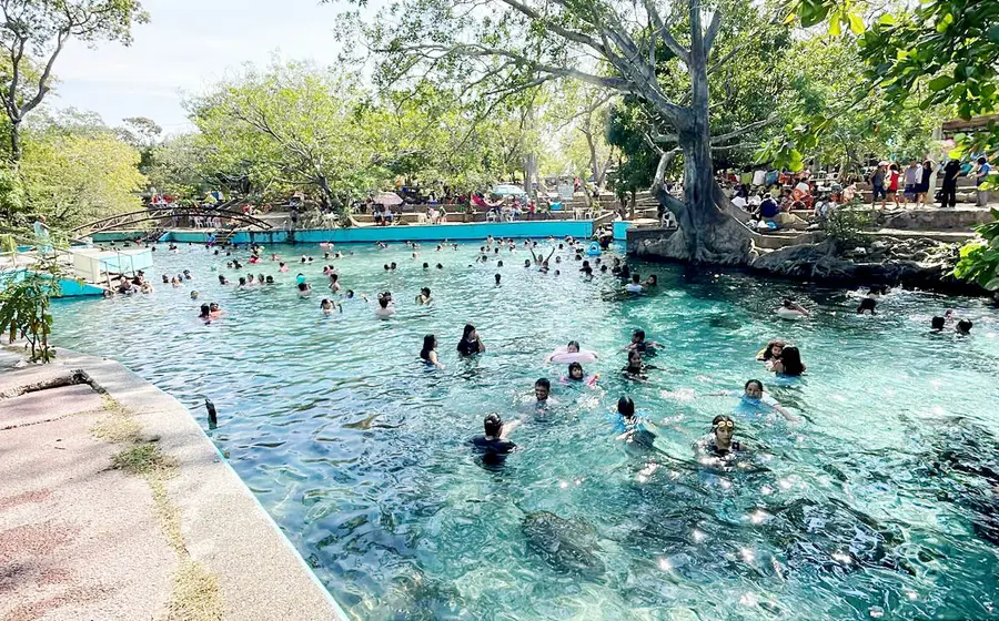 Las familias aprovecharon el calor que se sintió en la región.