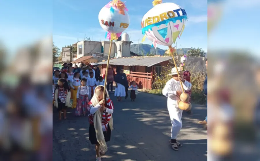 Casas de comedores del niño indígena celebran con calenda, encuentros sociales, arte y cultura.