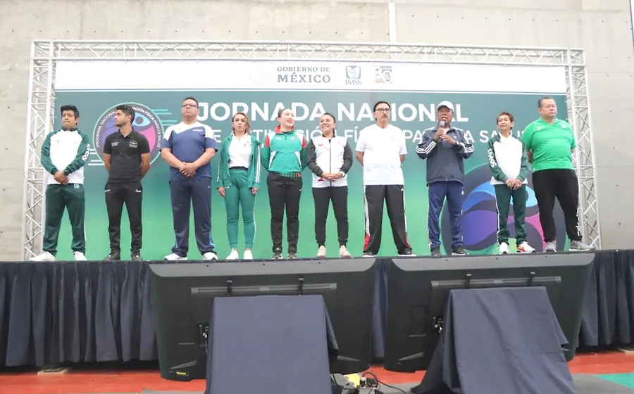 Autoridades que colaboraron para llevar a cabo la Jornada Nacional de la Condición Física Saludable.