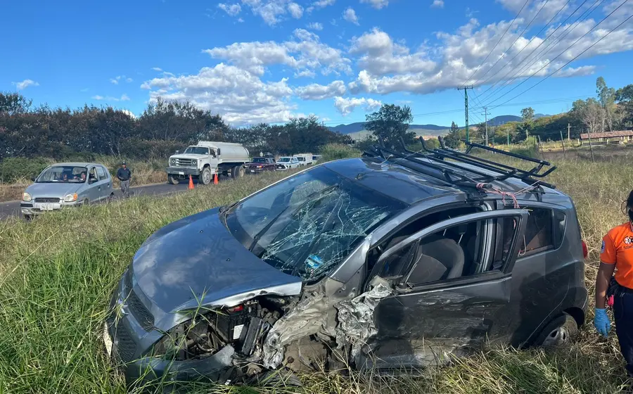 Salvó a su bebé durante el accidente