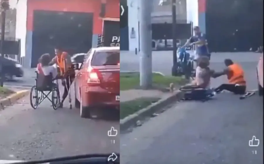 hombre_en_muletas_pelea_hombre_silla_ruedas