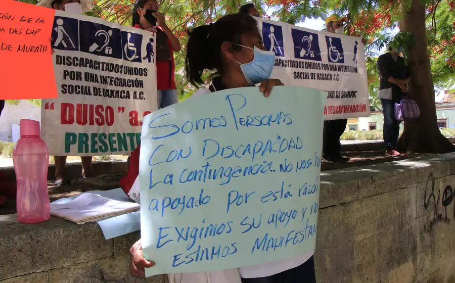 Personas discapacitadas no son tomados en cuenta.