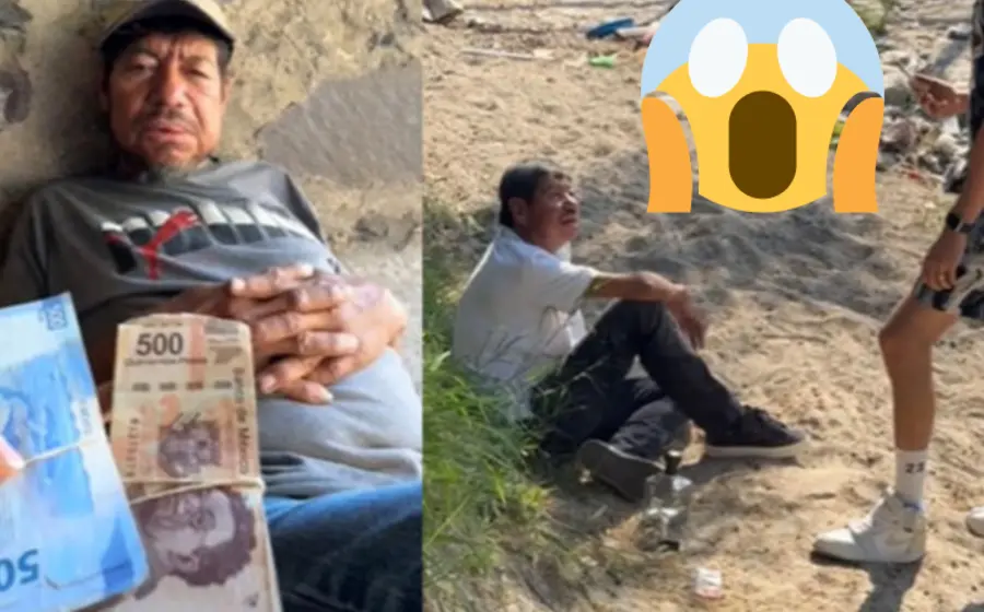 tiktoker_regala_dinero_indigente_lo_gasta_alcohol