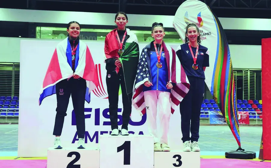 América Comonfort subió a lo más alto de podio en los FISU Games America Cali 2024.
