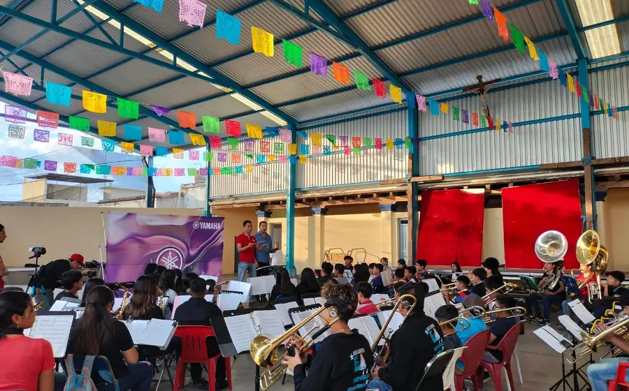 La Banda Filarmónica La Natividad, de Ejutla de Crespo, fue base para el curso.