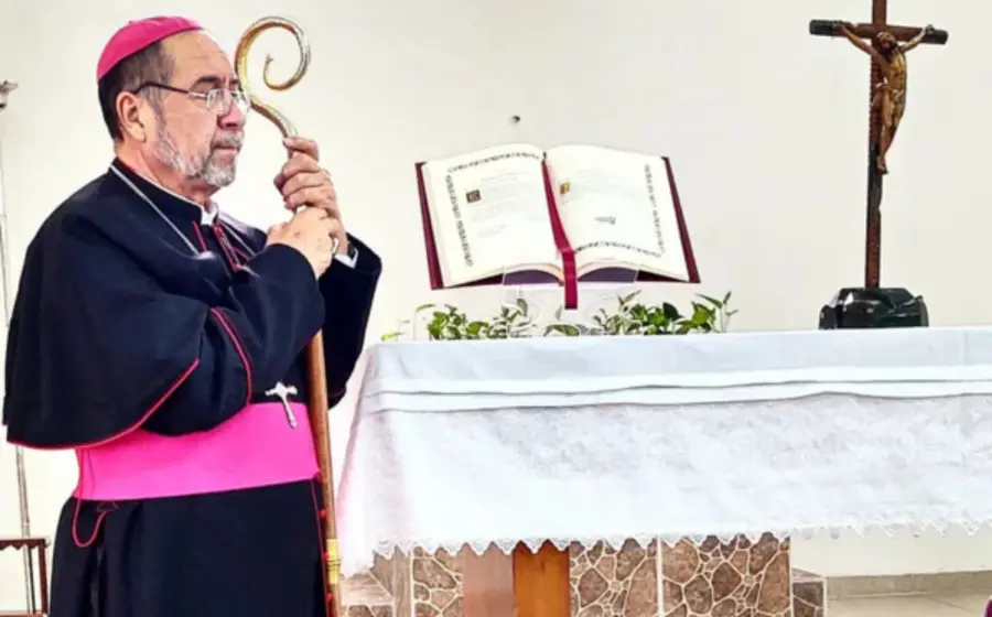 En la imagen el obispo de la Diócesis de Puerto Escondido, Florencio Armando Colín Cruz.