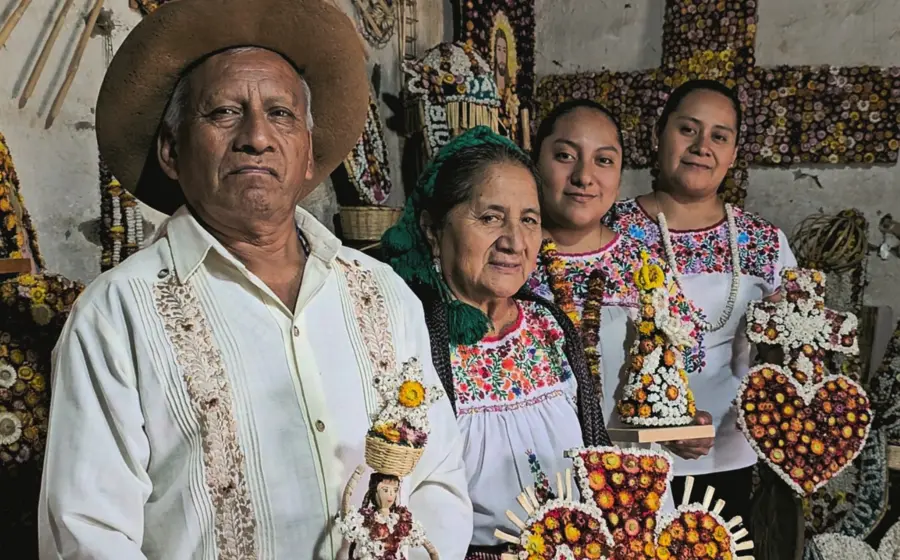 Familia Raymundo Sánchez, artistas de Flor Inmortal Biushita