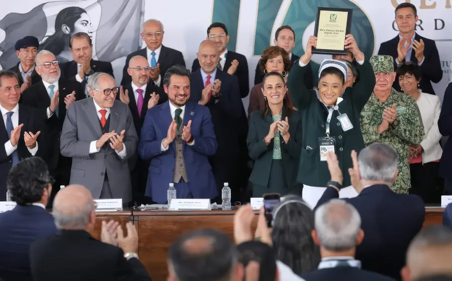 Vista de la 116 Asamblea General Ordinaria del IMSS, donde se discutió el plan para aumentar el número de camas.