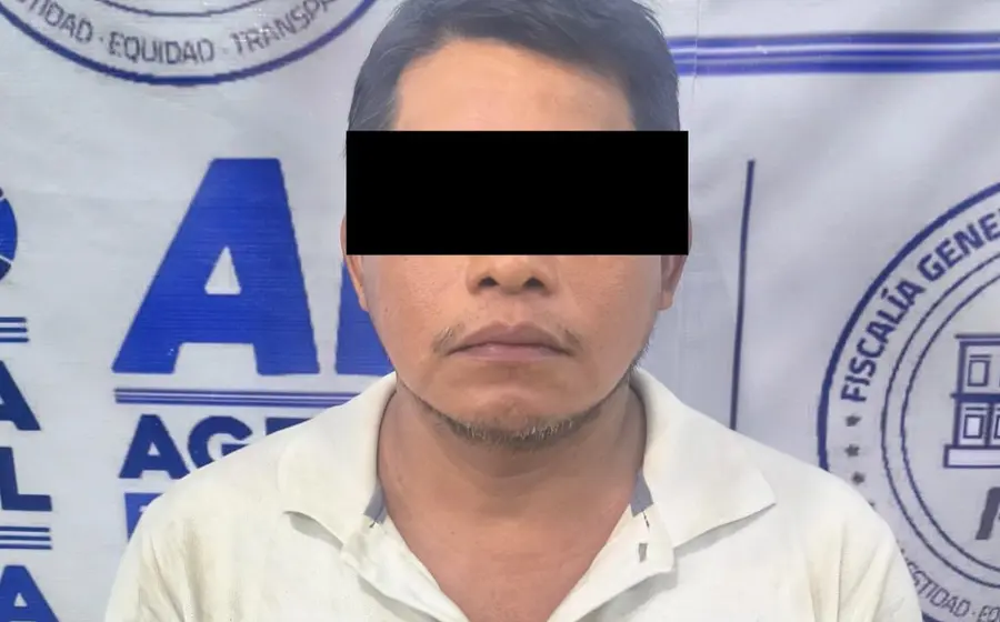 Fotografía de R.E.F.O., quien fue detenido como el presunto responsable de cometer un ataque sexual en contra de un menor de edad.