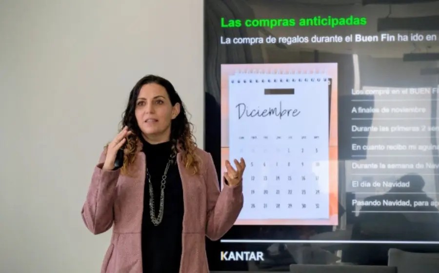 Una imagen conceptual sobre el gasto navideño, donde el 65% del presupuesto se destina a la compra de regalos para familiares.