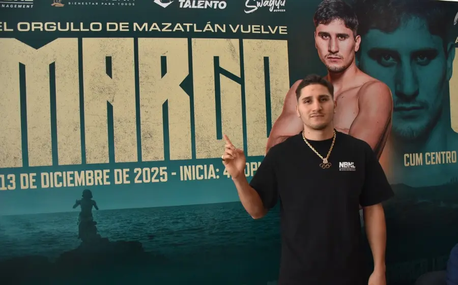 El boxeador mexicano Marco Verde se prepara para subir al ring en su próxima pelea profesional que se celebrará en su natal Mazatlán.