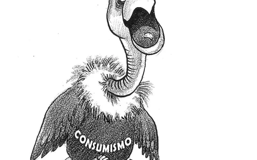 Cartón de Mario Robles que ilustra el impacto de la inflación y los altos precios durante la temporada navideña para las familias en Oaxaca.