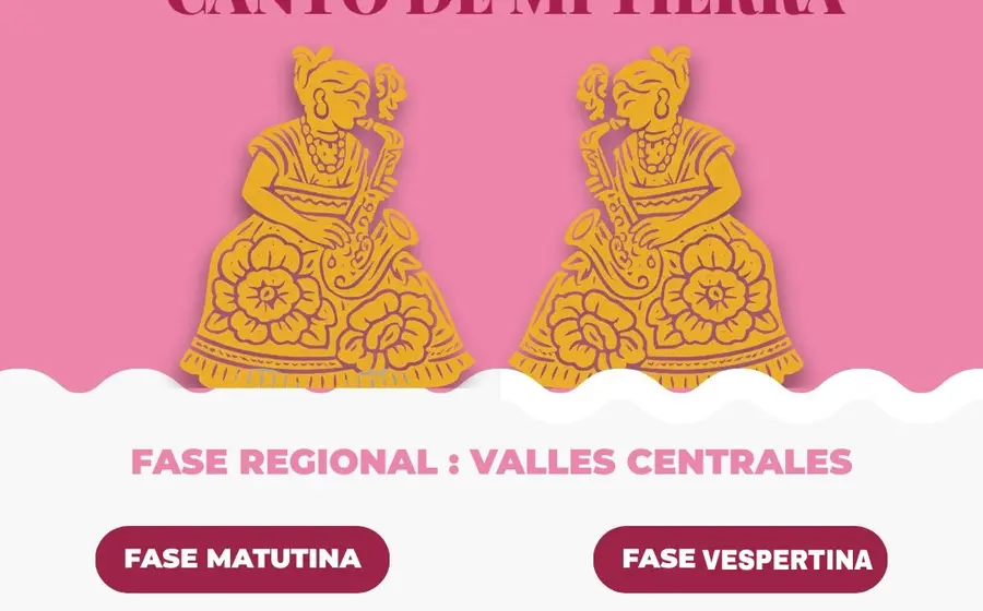 Cartel de la convocatoria para el evento cultural “Canto de mi Tierra”, invitando a la comunidad a participar en San Bartolo Coyotepec.
