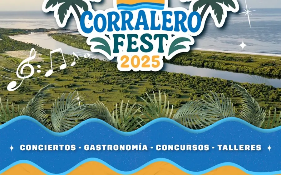 Escena del Corralero Fest en la costa de Oaxaca, donde la música, la pesca y la tradición se unen en la vibrante Playa Corralero.