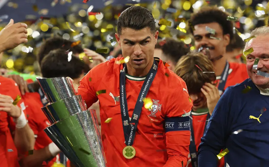 El futbolista Cristiano Ronaldo, quien vendrá a México con la Selección de Portugal para un partido en la reinauguración del Estadio Azteca.