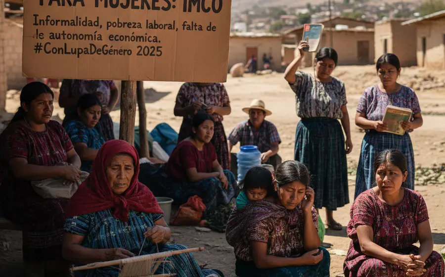 Mujeres en Oaxaca enfrentan la pobreza y la informalidad laboral, reflejando la desigualdad económica que posiciona al estado al fondo del ranking nacional.