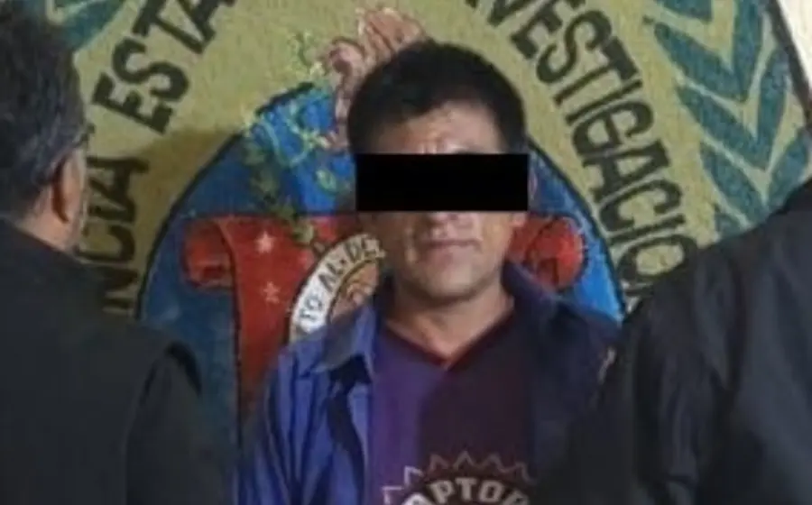 El sujeto identificado como G.S.J. es detenido por las autoridades al contar con una orden de aprehensión vigente por el delito de homicidio.