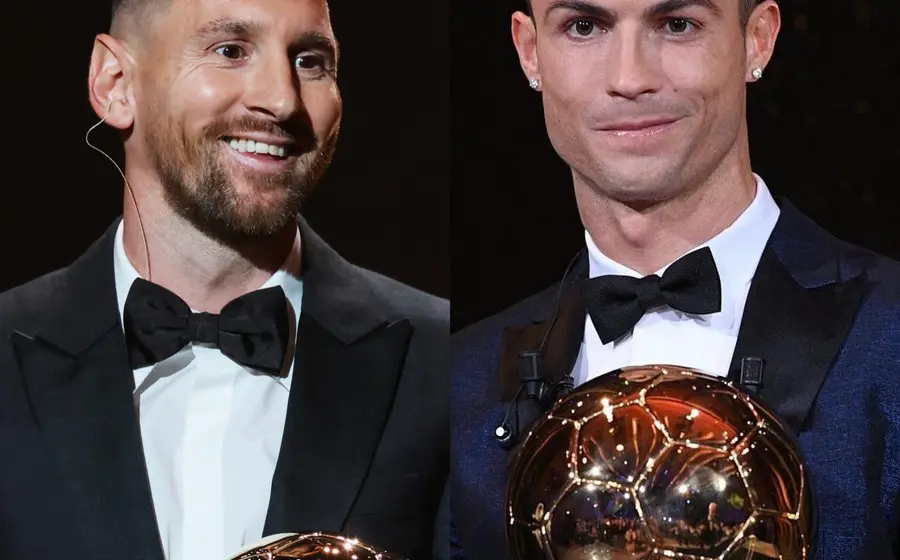 Los futbolistas Lionel Messi y Cristiano Ronaldo en una imagen que representa el fin de una época para su legendaria rivalidad en el deporte.