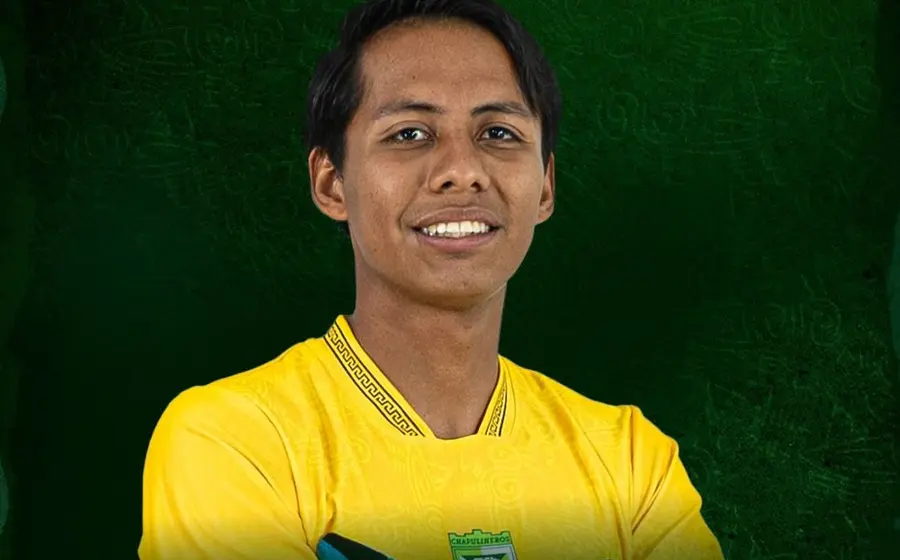 El portero Luis Cruz, quien es una de las cinco bajas anunciadas por el equipo de futbol Chapulineros para la siguiente temporada.