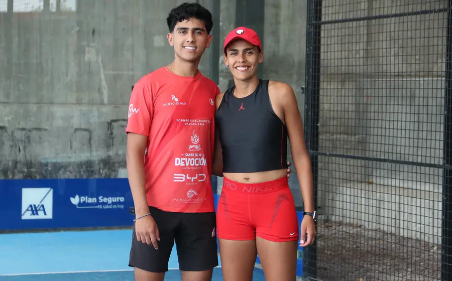 Majo Portillo posa para una fotografía acompañada de su hermano, en el marco de un reportaje sobre sus planes y preparación para el 2026.