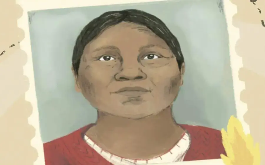 Fotografía de la mujer indígena nahua que fue víctima de violación sexual, tortura y muerte por parte de soldados mexicanos.