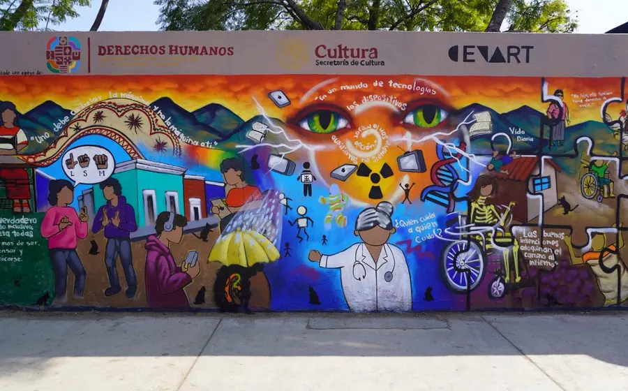 El nuevo mural artístico visibiliza las luchas, resistencia y aportes de mujeres con discapacidad, inspirado en sus historias para crear conciencia.