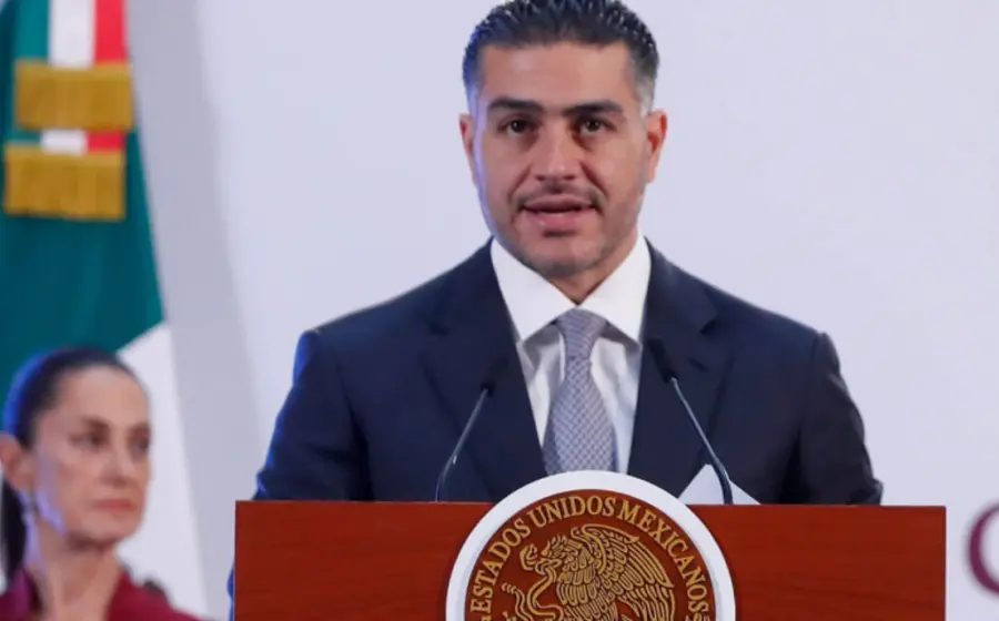 Retrato oficial de Omar García Harfuch, titular de la Secretaría de Seguridad y Protección Ciudadana (SSPC) del Gobierno de México.