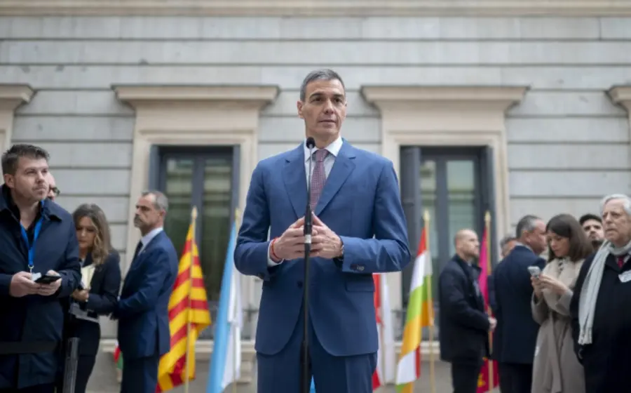 El presidente de España, Pedro Sánchez, quien cesó de forma fulminante a Antonio Hernández como director de Coordinación Política de la presidencia.