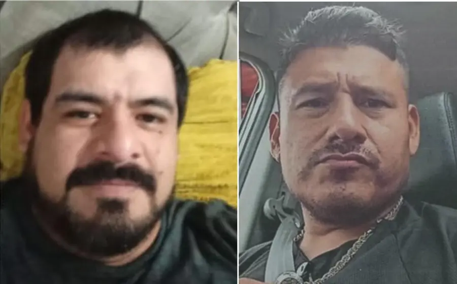 Fotografía de Aldher Francisco Moreno Hernández y Fernando Castro Morales, los dos piperos reportados como desaparecidos en la ciudad de Matías Romero.