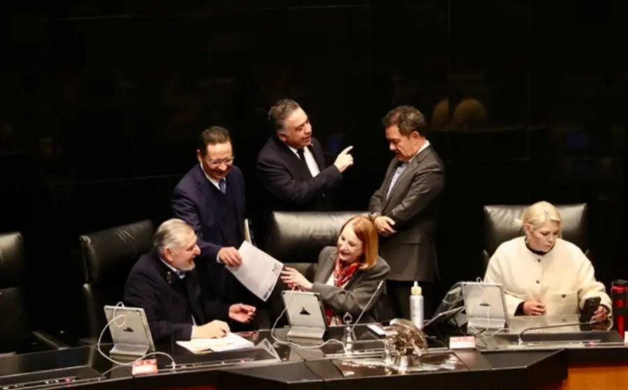 El pleno del Senado de la República durante la sesión donde se aprobó la lista de los 10 aspirantes a la Fiscalía General.