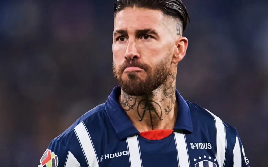 El futbolista español Sergio Ramos en una fotografía que ilustra su fugaz pero recordado paso por el futbol mexicano.