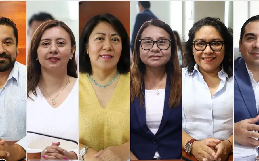 Consejeros del IEEPCO y representantes de partidos políticos durante la sesión del Consejo General donde se validaron y anularon elecciones de varios municipios.