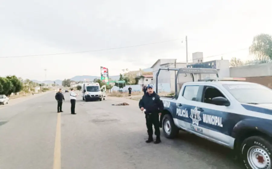 Policía Vial Estatal y Municipal abanderaron el lugar.