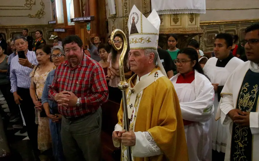 El arzobispo ofició la misa de acción de gracias en la Basílica de Nuestra Señora de La Soledad.
