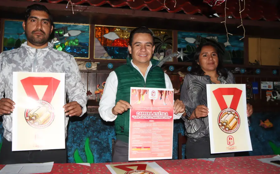 Fue presentada la convocatoria para la realización de la Carrera Atlética San Jacinto Amilpas.