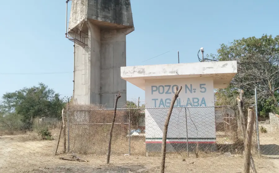 El pozo 5 Tagolaba tiene un nivel mínimo de agua.